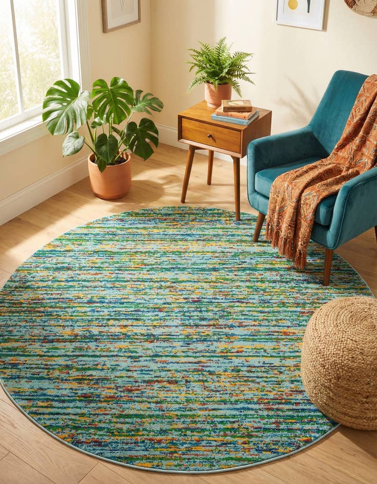 Detail image of 5' 3 x 5' 3 Calypso Round Rug