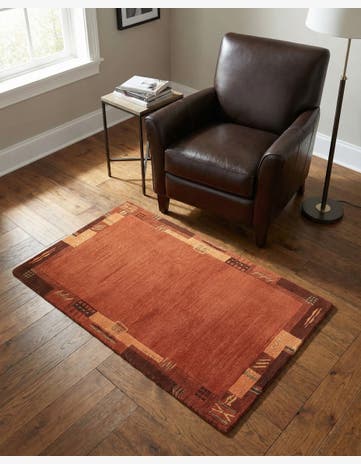 2' 4 x 4' 6 Hand Knotted Nepal Wool Rug