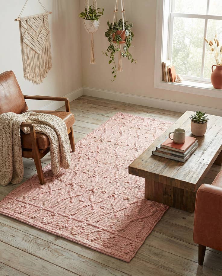 Detail image of 3' 1 x 5' 1 Hand Woven Larsa Jute Rug