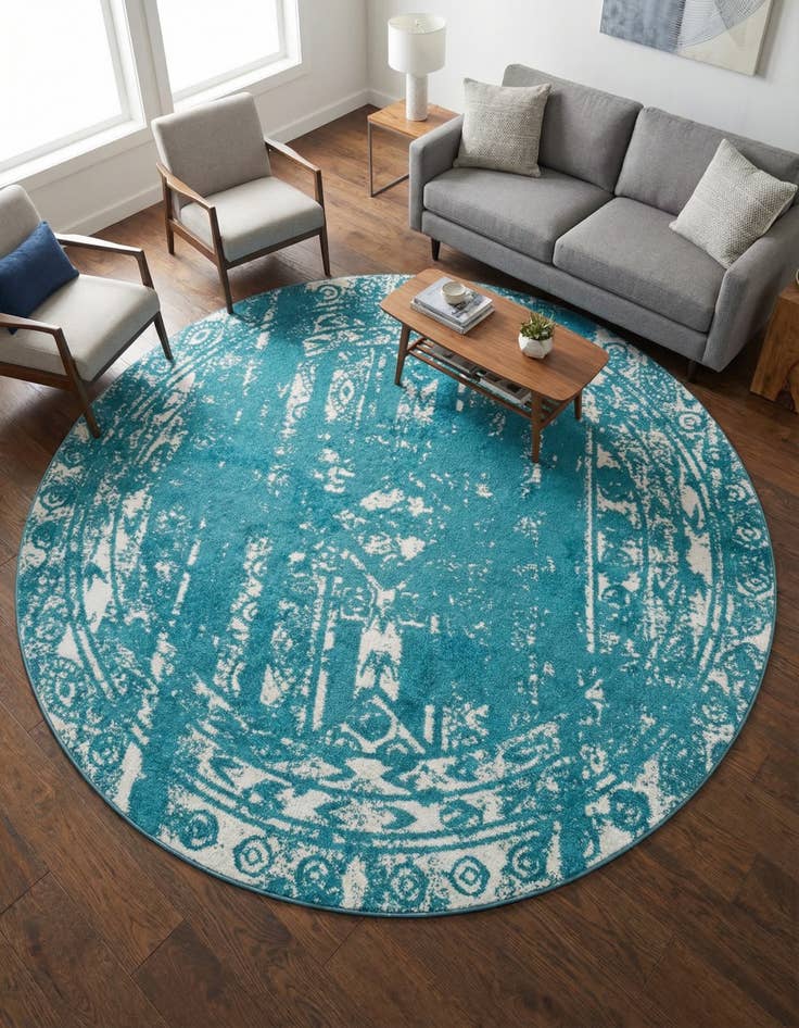 Detail image of 2' x 7' 10 Lennon Round Rug