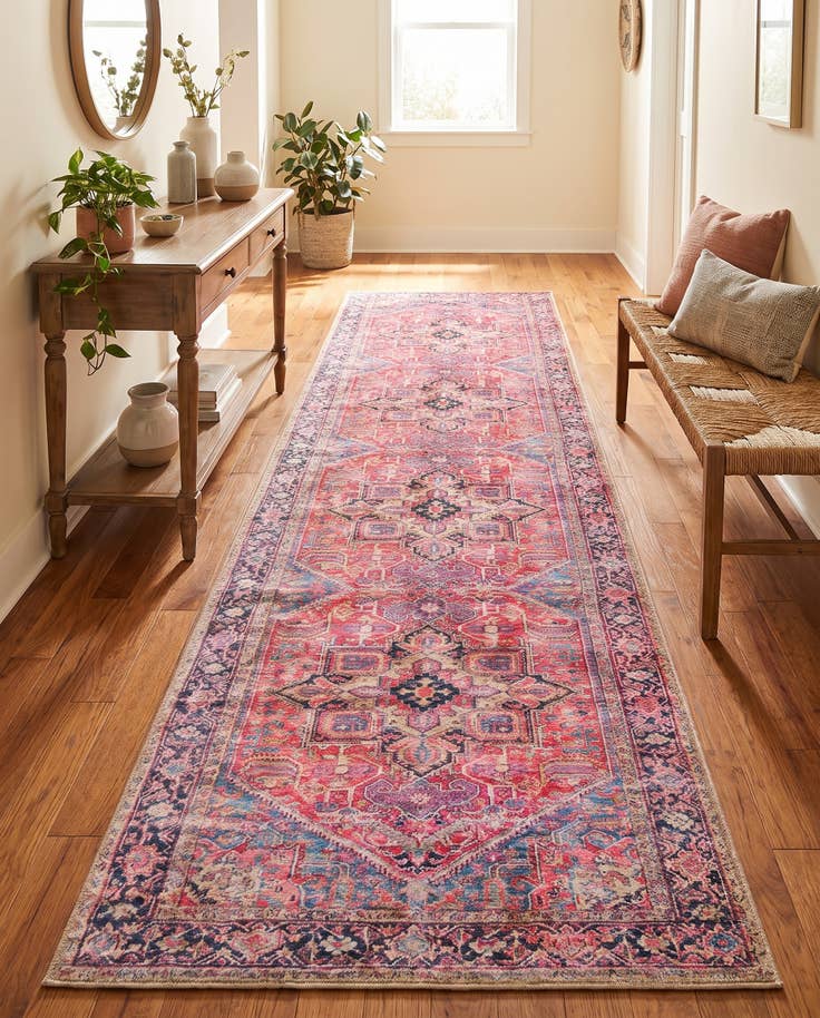 Detail image of 2' x 8' Washable Timeless Runner Rug