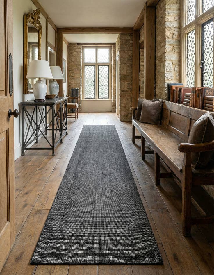 Detail image of 3' 3 x 19' 8  Hand Woven Jill Zarin English Manor Wool Runner Rug