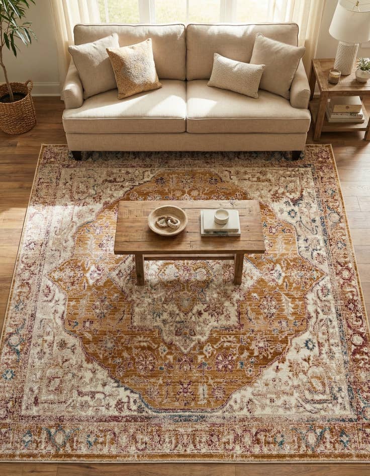 Detail image of 7' 10 x 7' 10 Deepa Square Rug