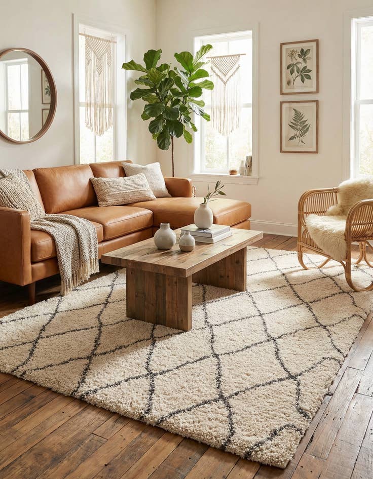 Detail image of 6' x 9' Moroccan Shag Rug