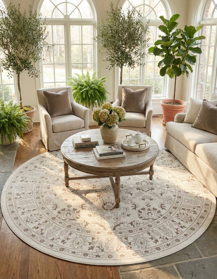 Detail image of 10' x 10' Charlotte Round Rug