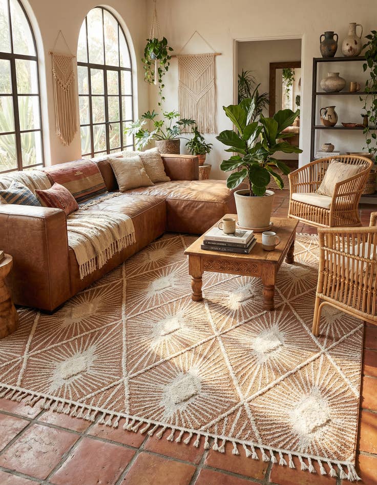 Detail image of 10' x 10' Boho Square Rug