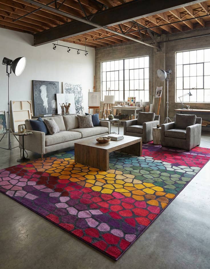 Detail image of 10' 6 x 16' 5 Washable Hyacinth Rug