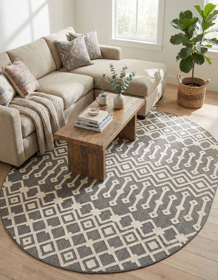 Detail image of 7' 10 x 10' Arlo Oval Rug