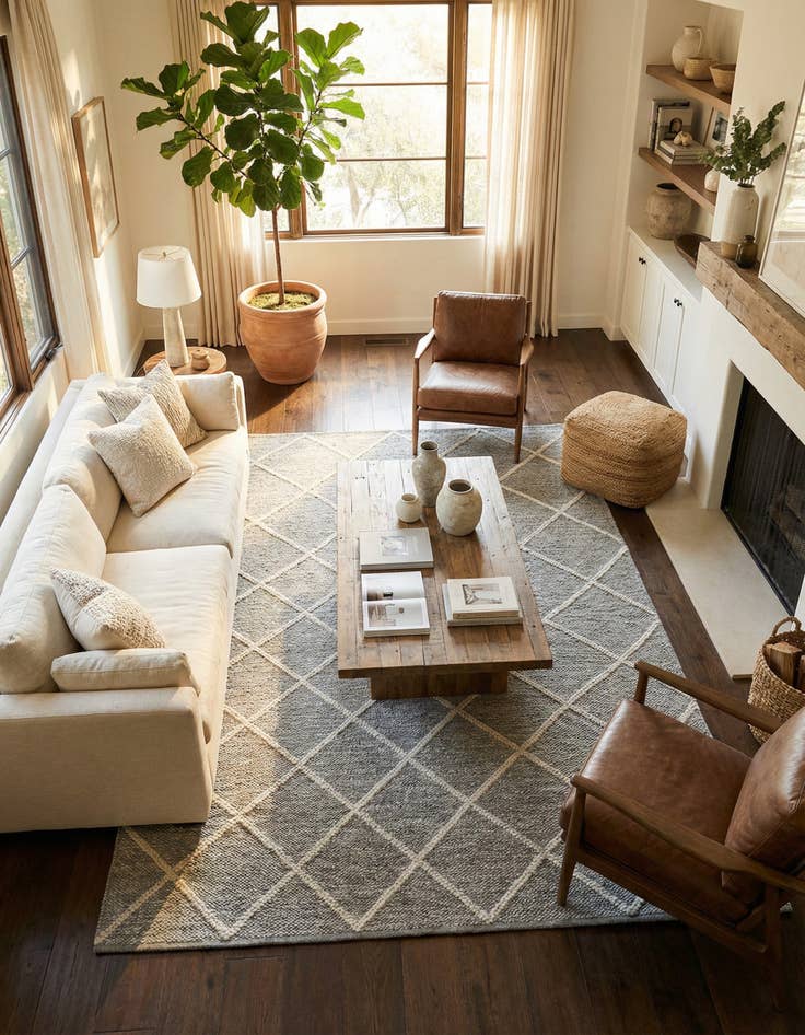 Detail image of 9' x 12'  Hand Knotted Jill Zarin Dorset Rug