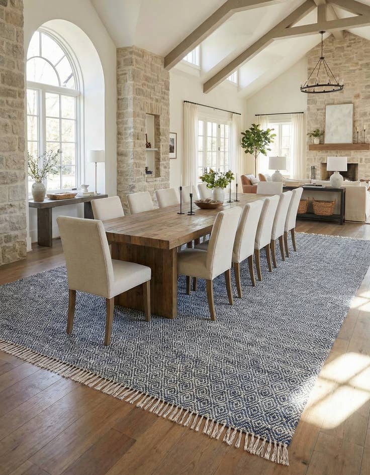 Detail image of 12' x 15' 11  Hand Woven Braided Jute Rug