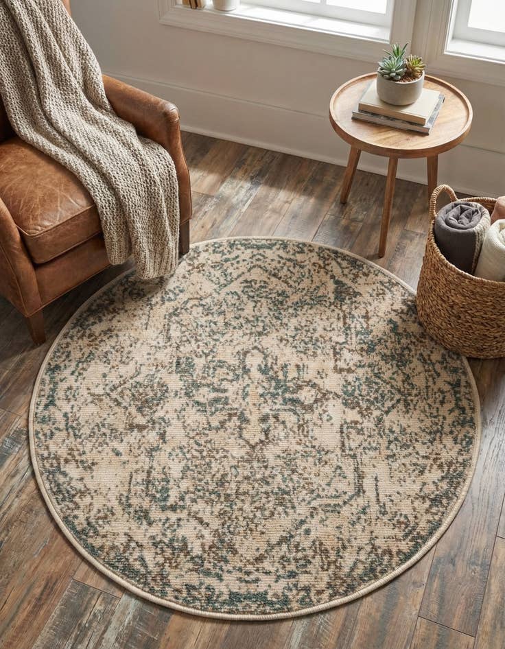Detail image of 3' 3 x 3' 3 Mojave Round Rug