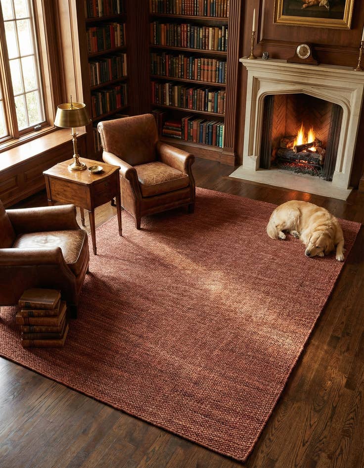 Detail image of 5' 1 x 8' Hand Woven Jill Zarin English Manor Wool Rug