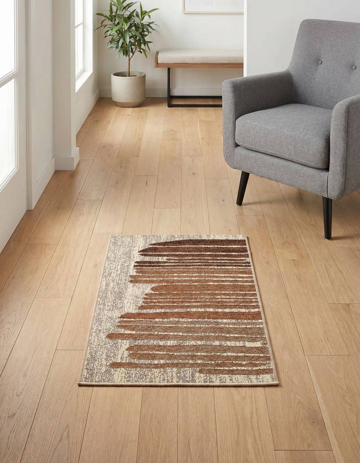 Detail image of 2' x 3' Easy-Clean Modern Indoor / Outdoor Rug