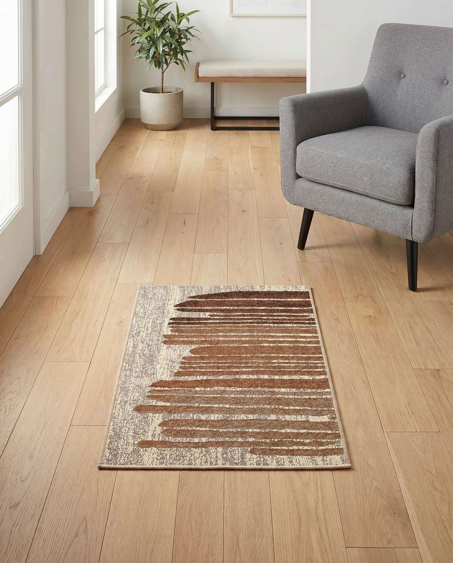 2' x 3' Easy-Clean Modern Indoor / Outdoor Rug