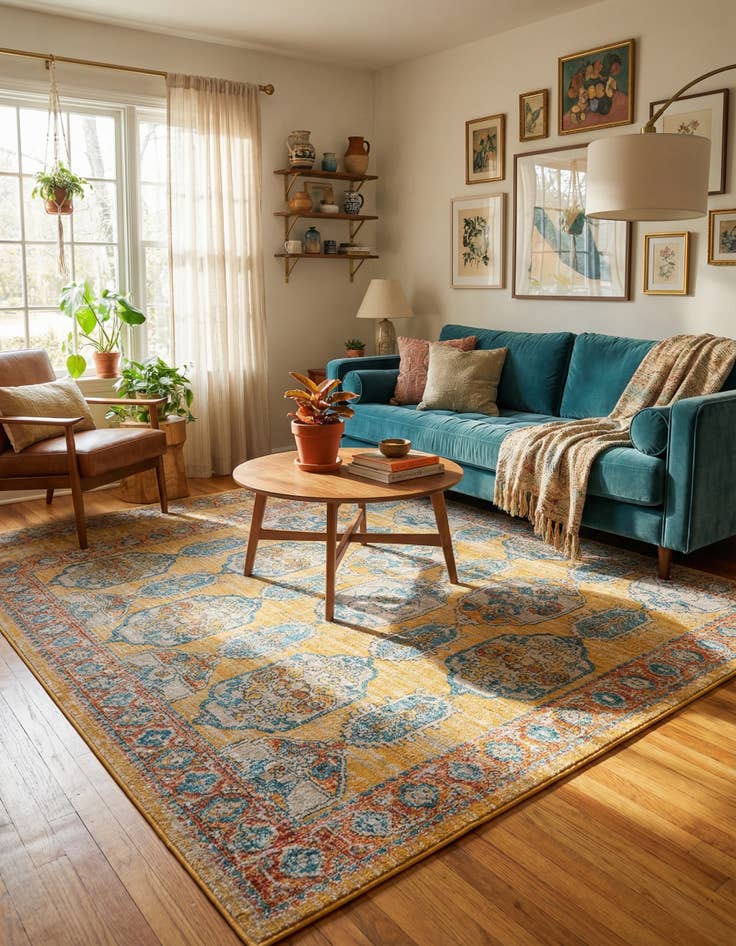 Detail image of 7' 10 x 7' 10 Lola Square Rug