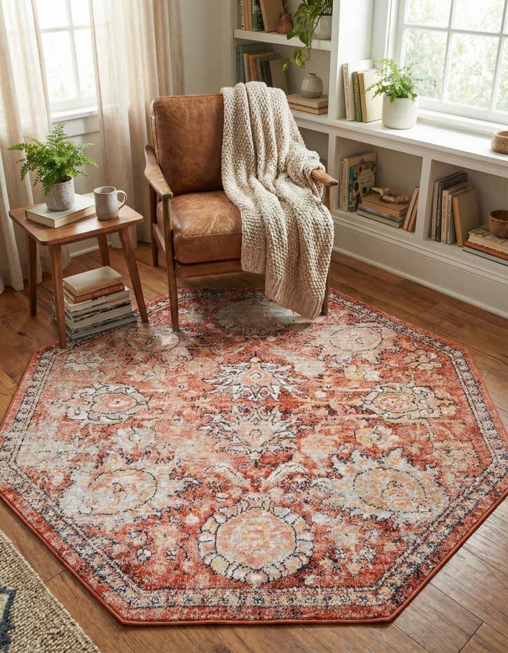Detail image of 5' x 5' Lola Octagon Rug