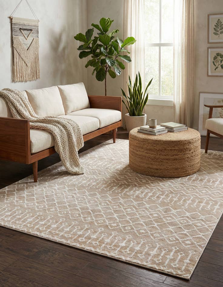 Detail image of 7' 10 x 10' Kasbah Trellis Rug