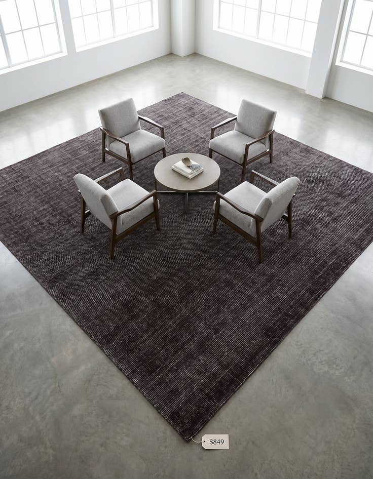Detail image of 12' x 12' WoolCraft Geometric Square Rug
