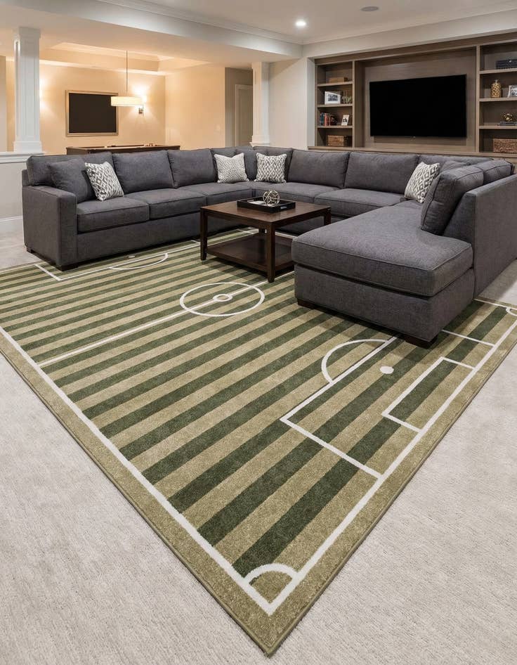 Detail image of 9' x 12' Sports Washable Rug