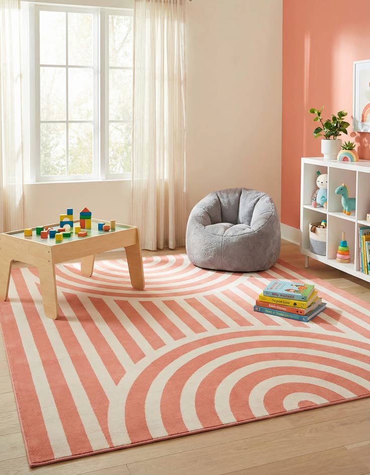 Detail image of 7' 10 x 7' 10 Whimsy Kids Square Rug