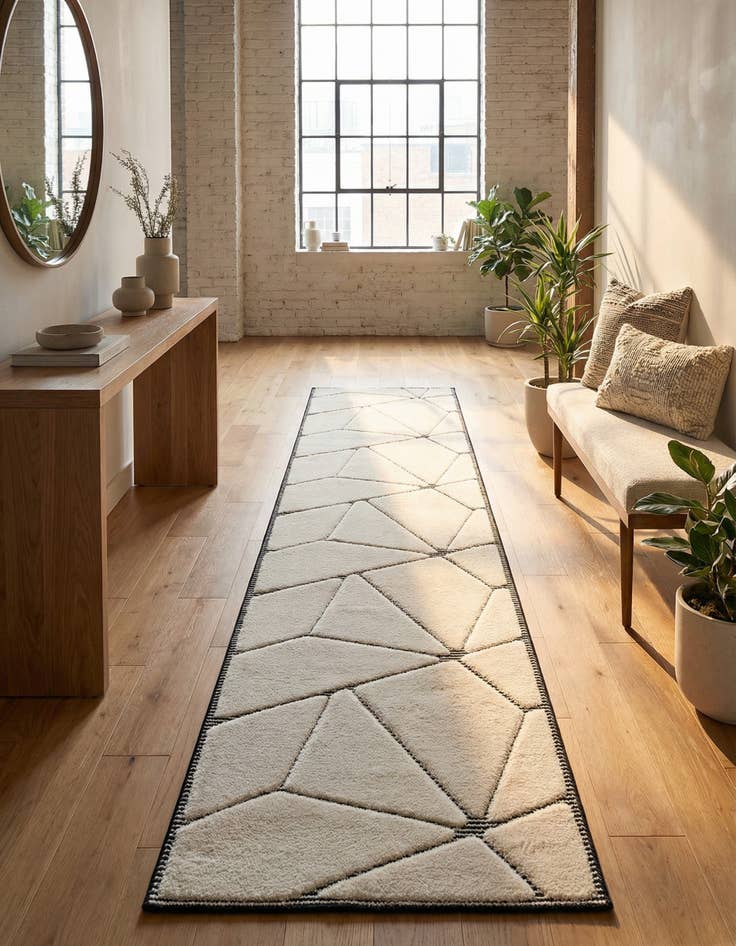 Detail image of 2' 7 x 12' Prismatic Runner Rug