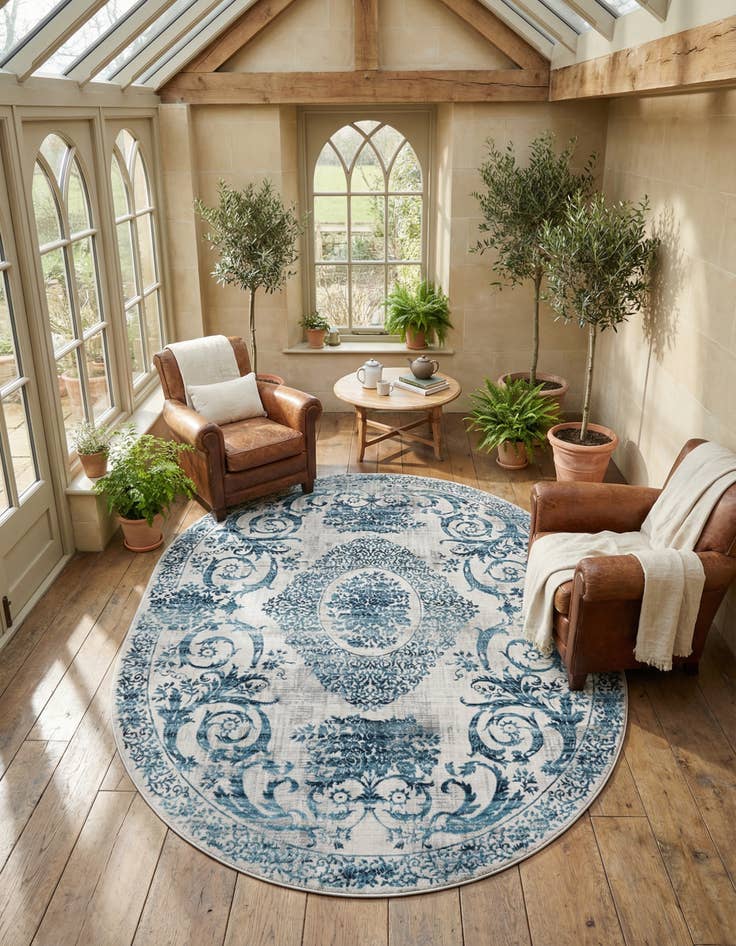 Detail image of 7' 10 x 10' Finsbury Oval Rug