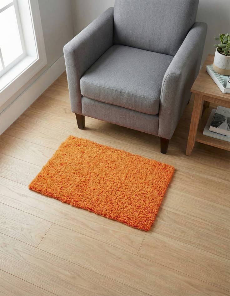 Detail image of 2' x 3' Solid Shag Rug