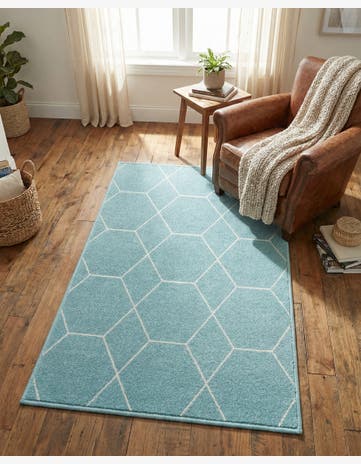 3' x 5' 3 Lattice Frieze Rug