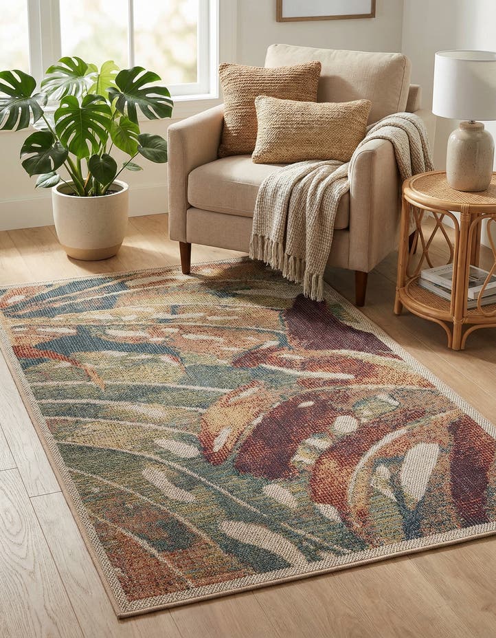 3' 1 x 5' 1 Easy-Clean Baja Indoor / Outdoor Rug