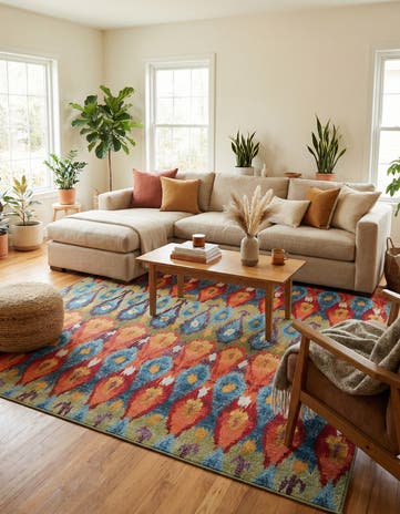 7' 10 x 10' Easy-Clean Modern Indoor / Outdoor Rug