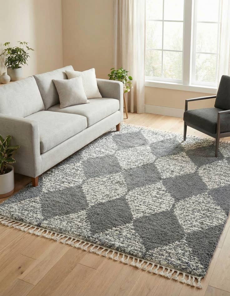 Detail image of 7' 10 x 7' 10 Serenity Shag Square Rug