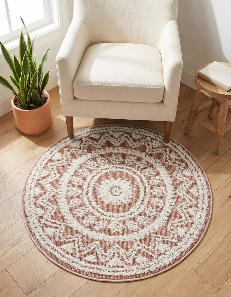 Detail image of 3' 3 x 3' 3 Boho Round Rug