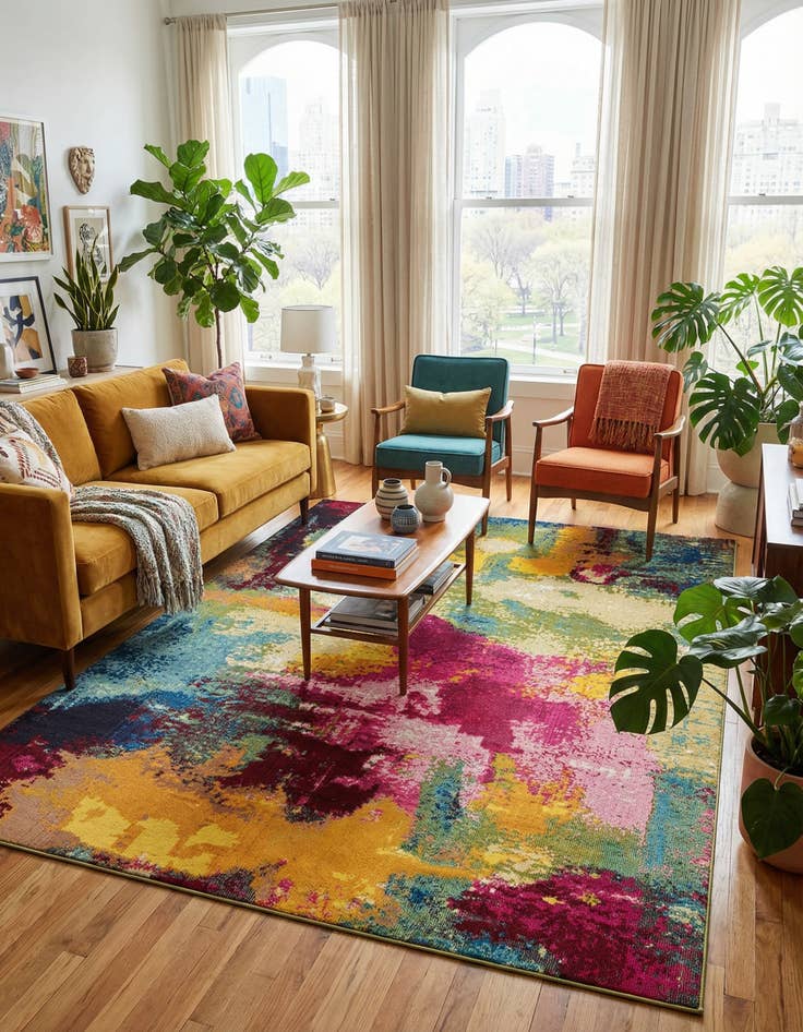 Detail image of 8' x 11' Washable Hyacinth Rug