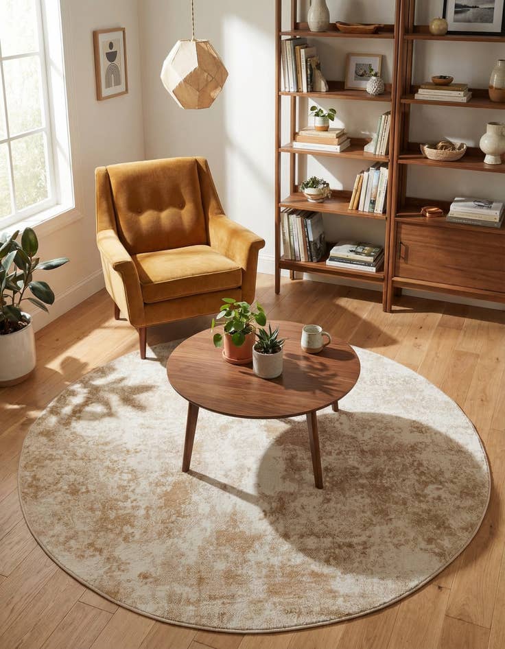 Detail image of  5' x 5' Aurora Round Rug