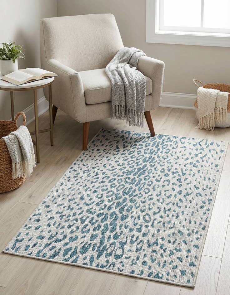 Detail image of 3' x 5' 3  Washable Safari Indoor / Outdoor Rug