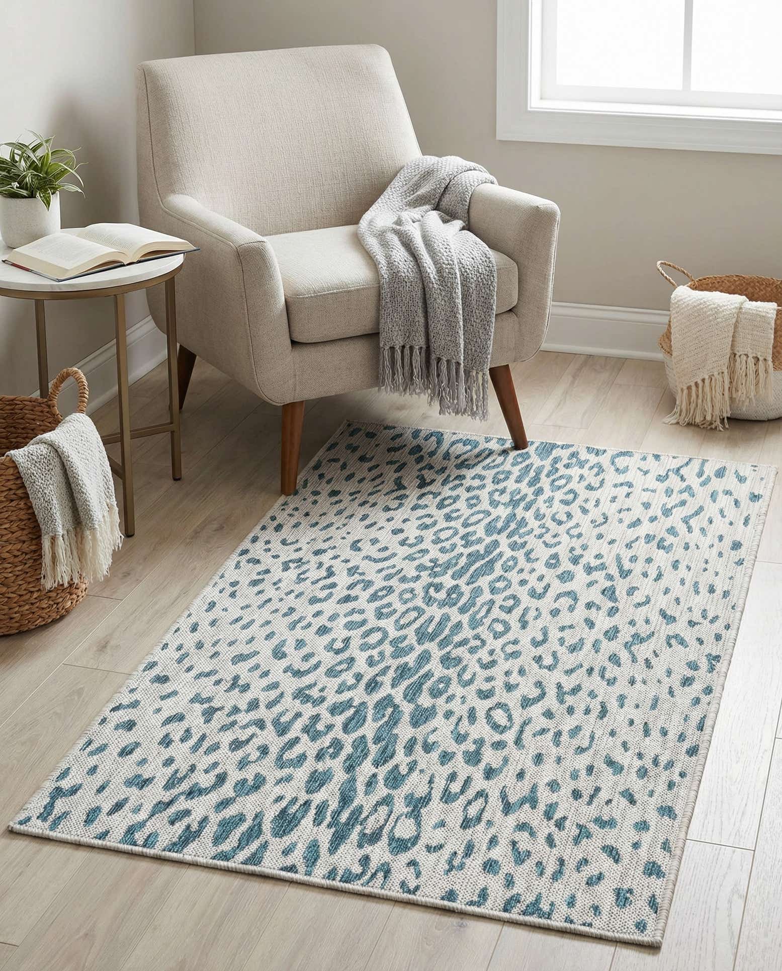 3' x 5' 3 Easy-Clean Safari Indoor / Outdoor Rug
