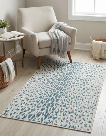 3' x 5' 3 Easy-Clean Safari Indoor / Outdoor Rug