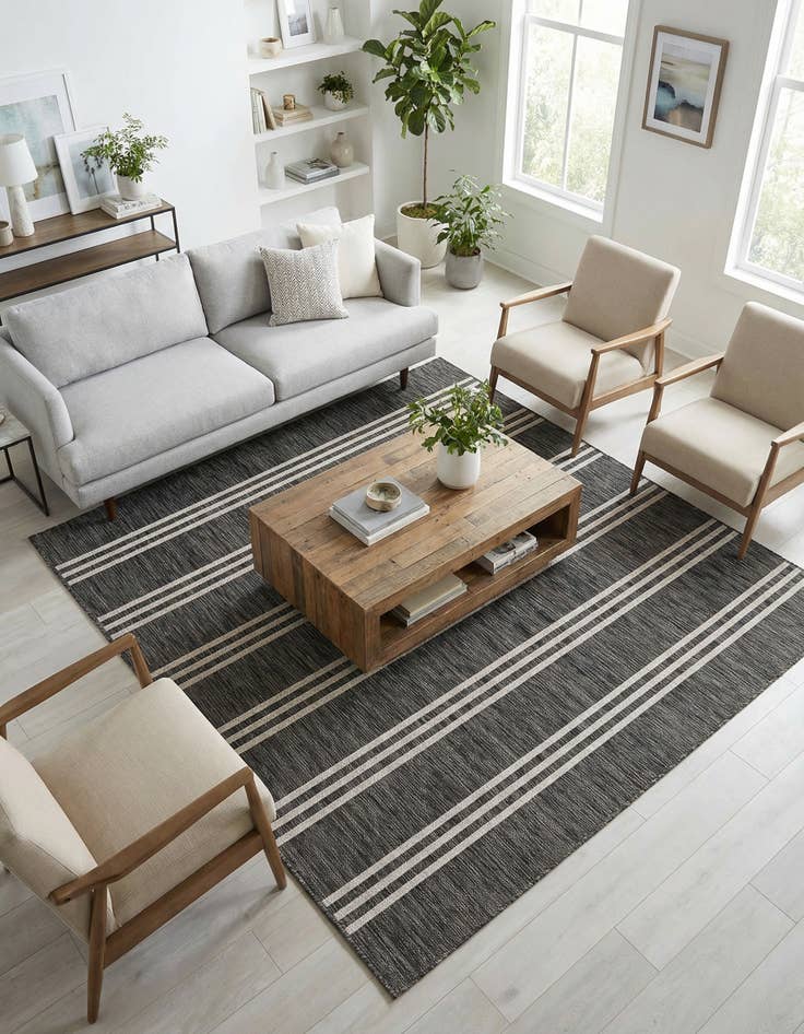 Detail image of 7' 10 x 7' 10 Washable Jill Zarin Anguilla Indoor / Outdoor Square Rug