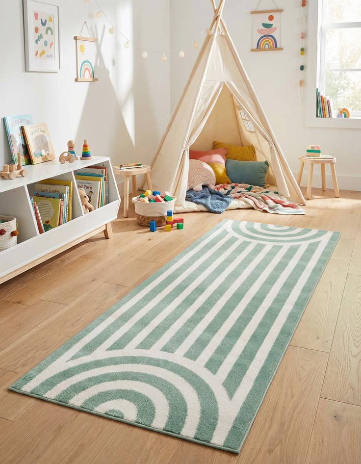 Detail image of 2' x 5' Whimsy Kids Runner Rug