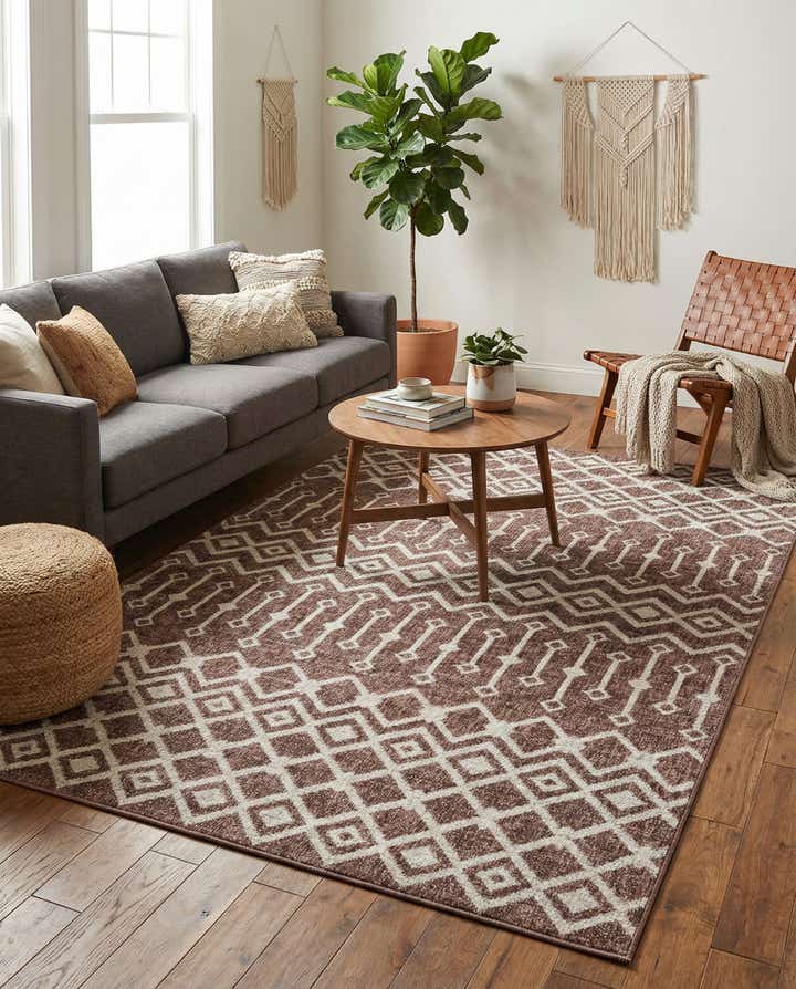 5' 3 x 8' Eco Trellis Rug