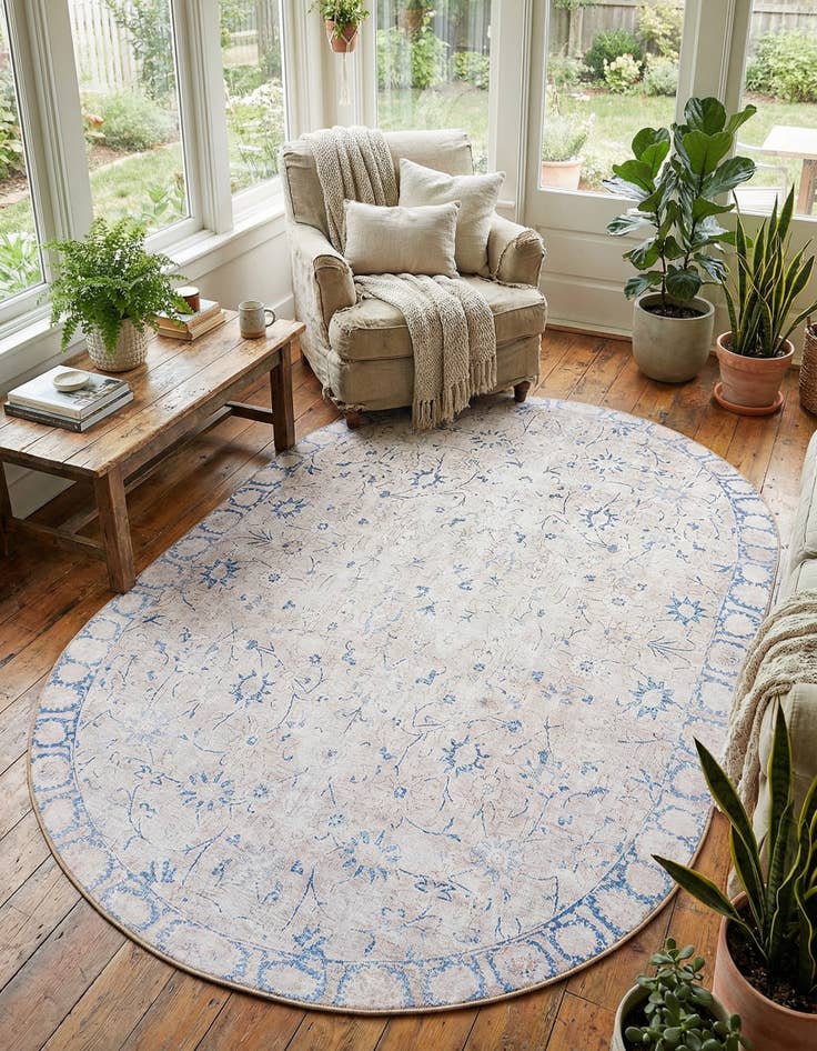 Detail image of 7' 6 x 10' 6 Timeless Oval Rug