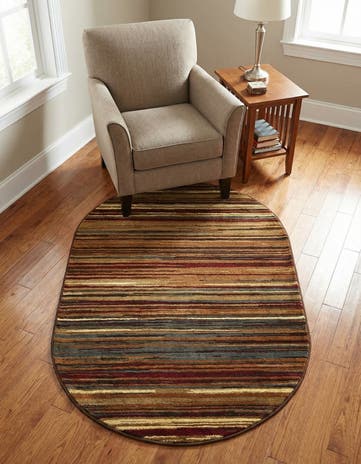 3' 1 x 5' 3 Cafe Oval Rug