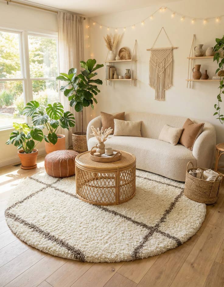 Detail image of 8' x 8' Infinity Shag Round Rug