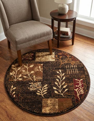 3' x 3' Cafe Round Rug