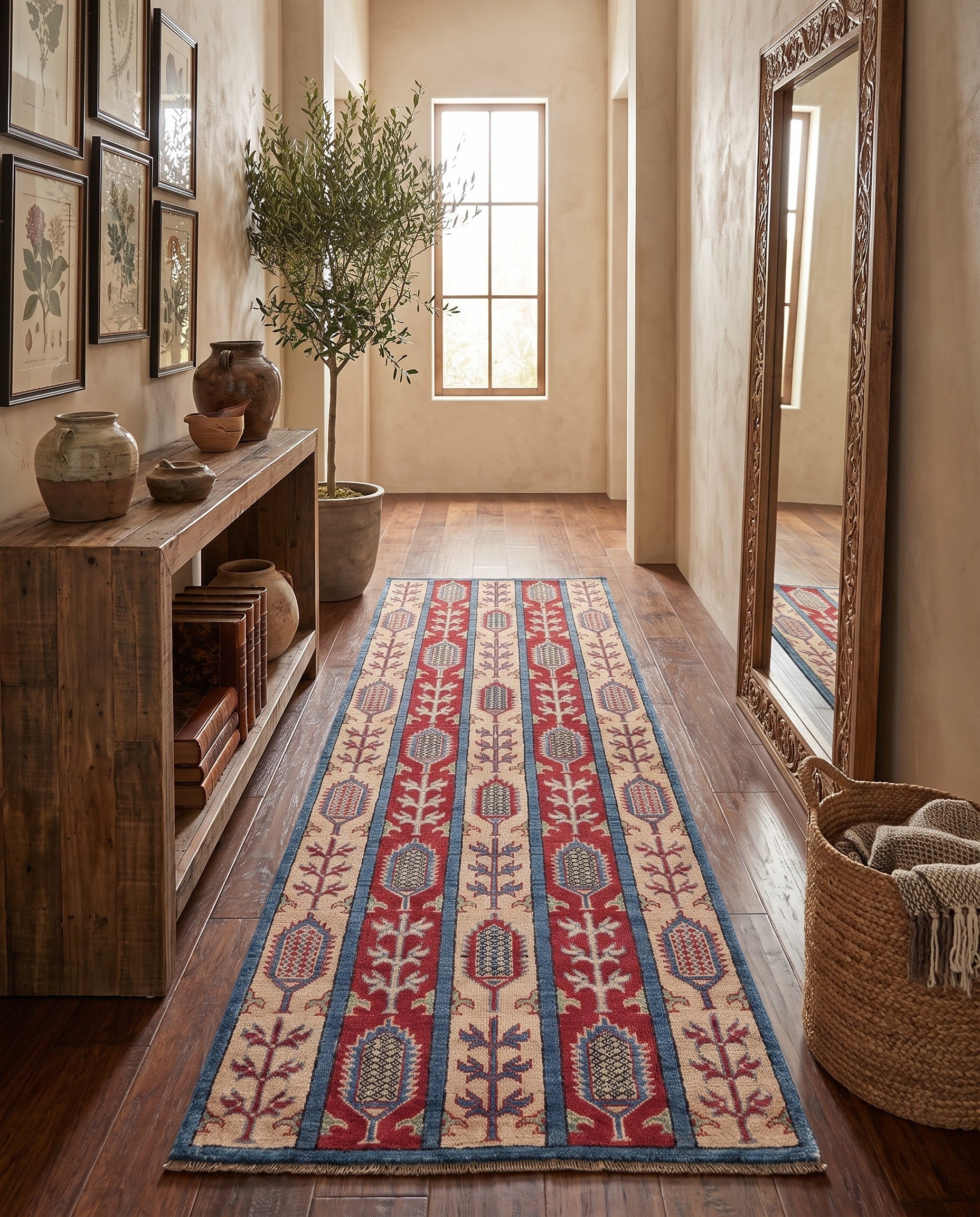 Detail image 3 of 10: 2' 9 x 8' 2 Hand Knotted Kazak Runner Rug