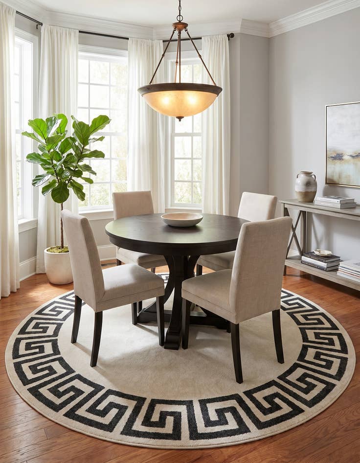 Detail image of 7' 10 x 7' 10 Hera Round Rug