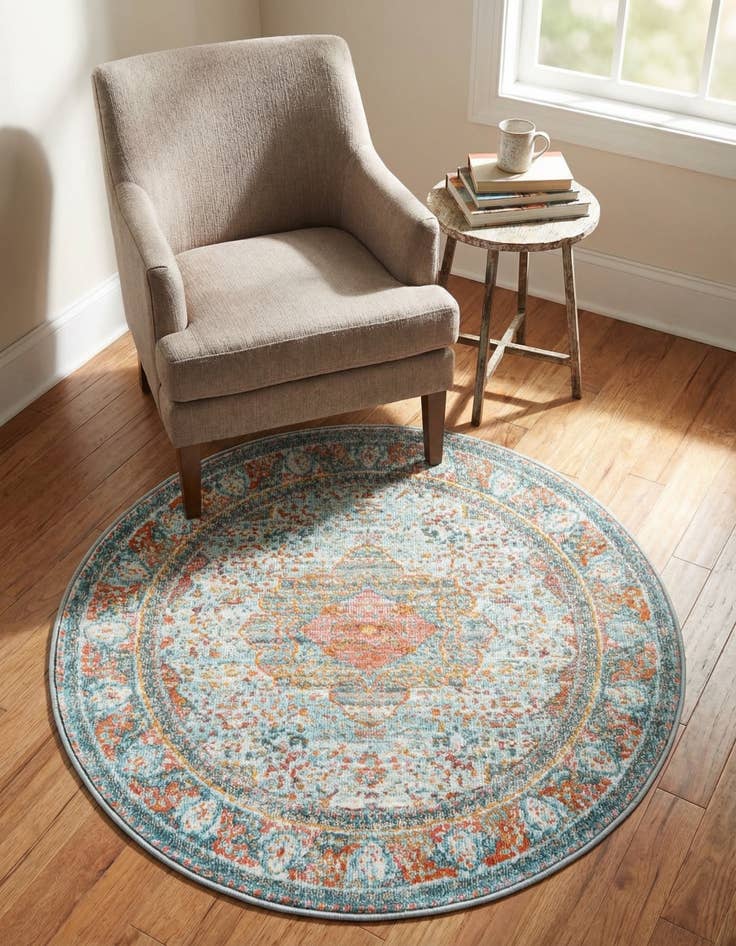 Detail image of 3' 3 x 3' 3 Santiago Round Rug