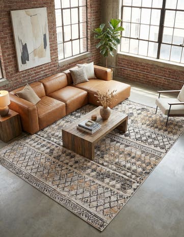 9' x 12' 2 Leipzig Rug