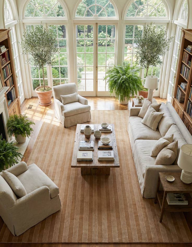 Detail image of 10' x 14' 1 Jill Zarin Striped Wool Rug