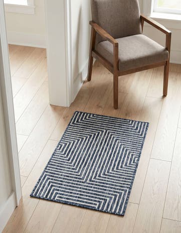 2' x 3' Easy-Clean Modern Indoor / Outdoor Rug